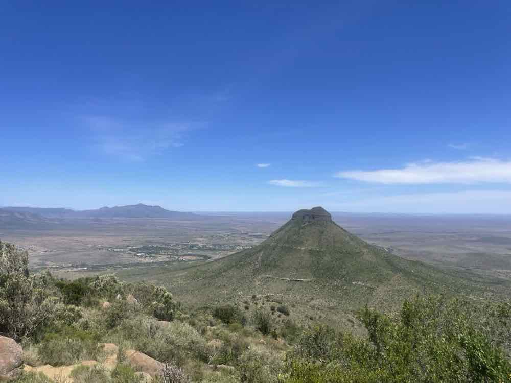 Spandaukop rising from the Camdeboo plains near Graaff-Reinet.